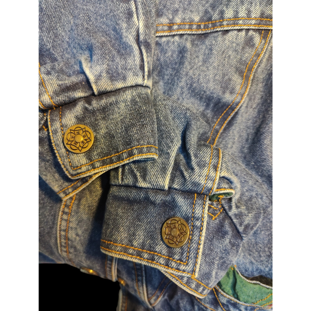 Current Seen 90's Denim Patchwork Jacket Sz M/M - image 6